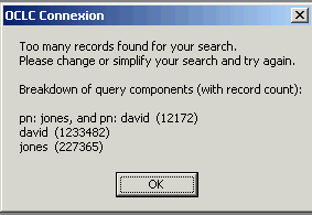 error message box
