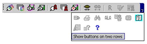 toolbar dropdown