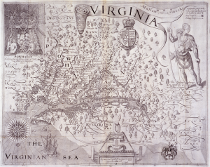 John Smith map ExKa_Americana_1624q_map_following_p40