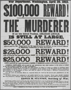 Lincoln wanted poster