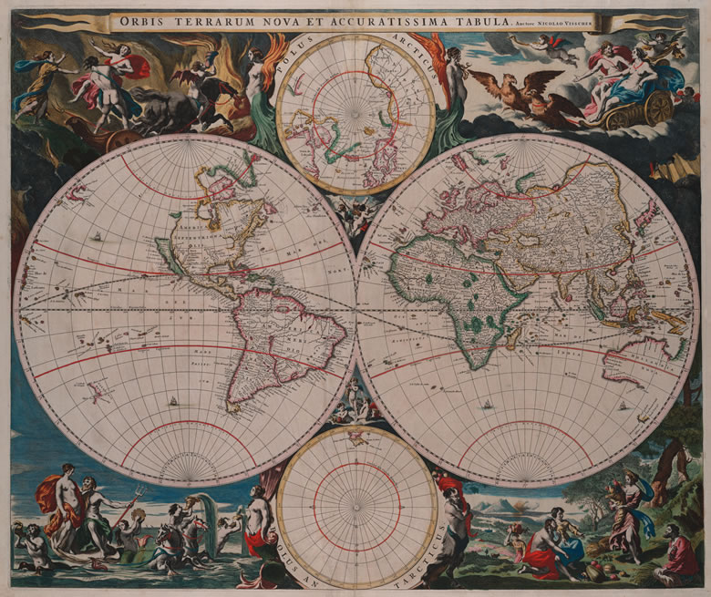 Visscher 1658 | Envisioning the World | The First Printed Maps